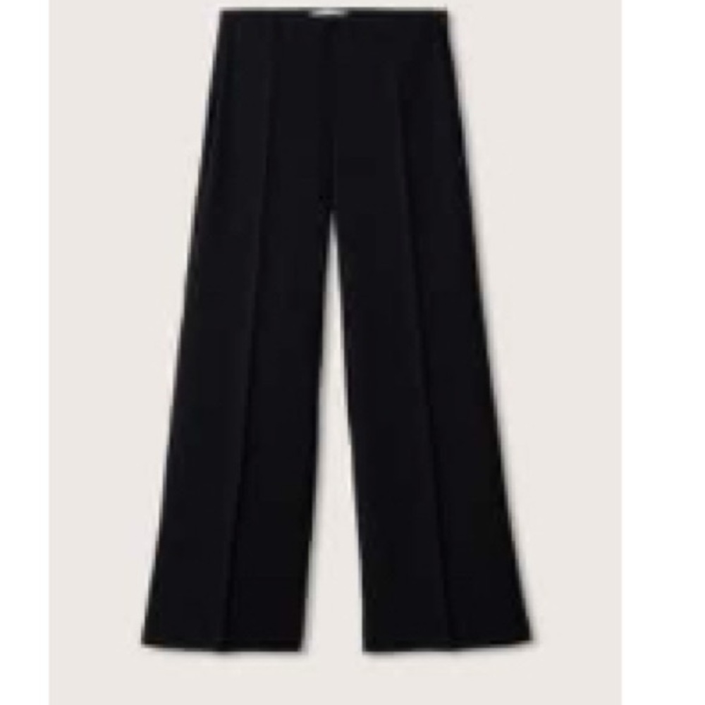 Mango Black Wide Leg Pants Palachin Classic Design size large